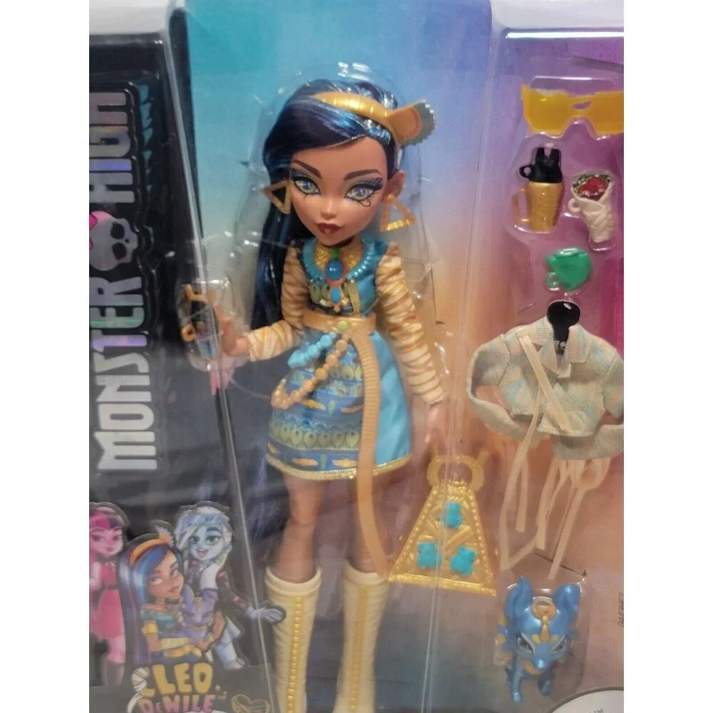 Monster‎ High CLEO DeNILE w/Tut Pet G3 Reboot Mattel 2022 Fashion Doll New